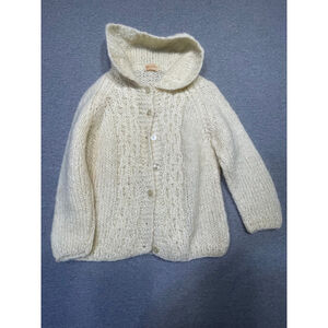 Mantessa Cardigan Sweater, XS/Small, Off White
